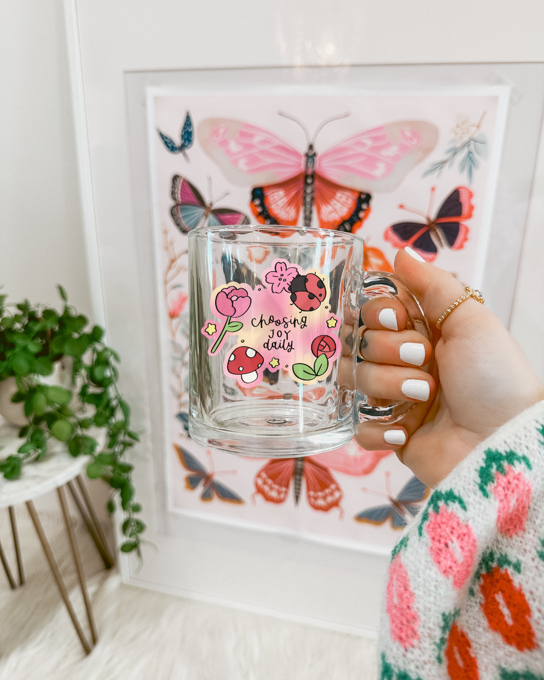 Choosing Joy Daily Glass Mug