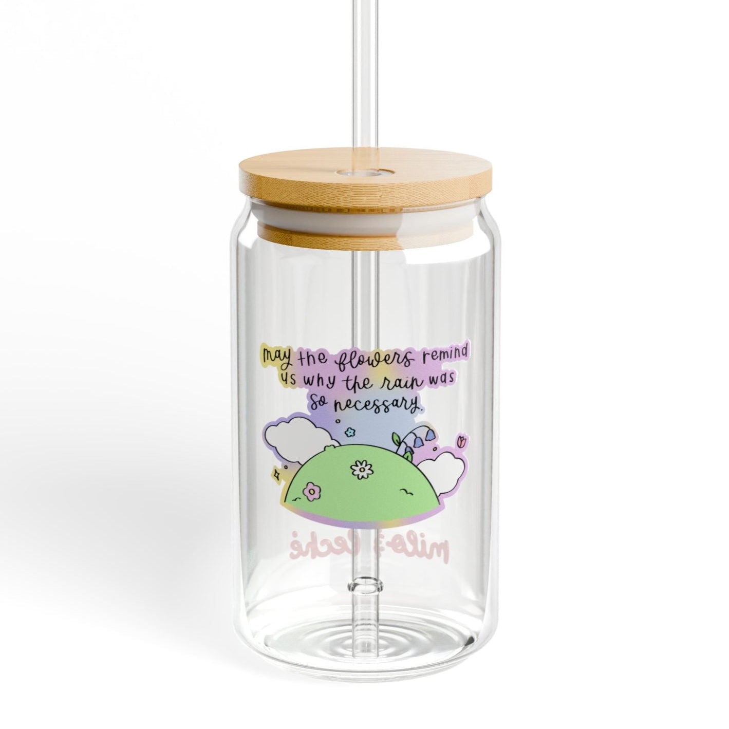 May The Flowers Glass