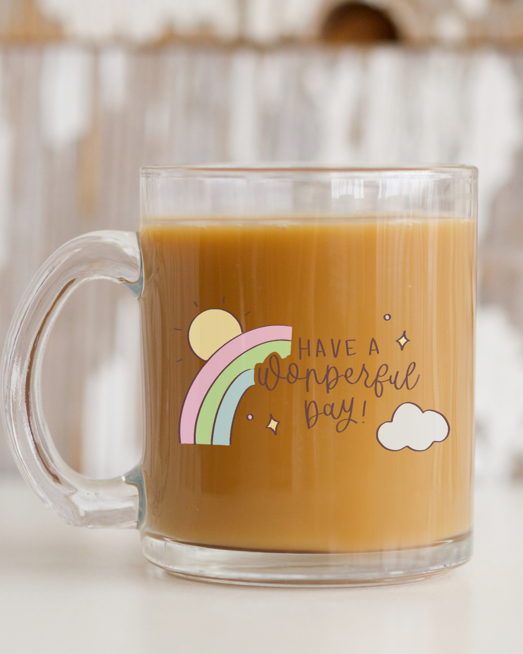 Have a Wonderful Day Glass Mug