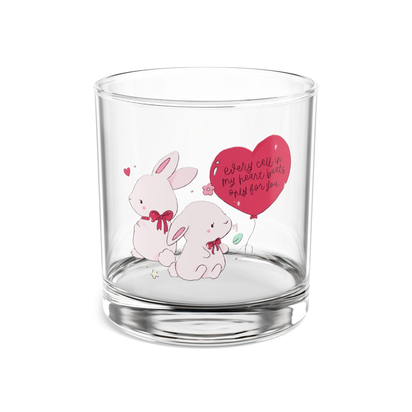 My Heart Beats Only For You Glass Cup
